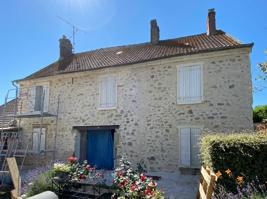 Extension de maison neuve, vue extérieure